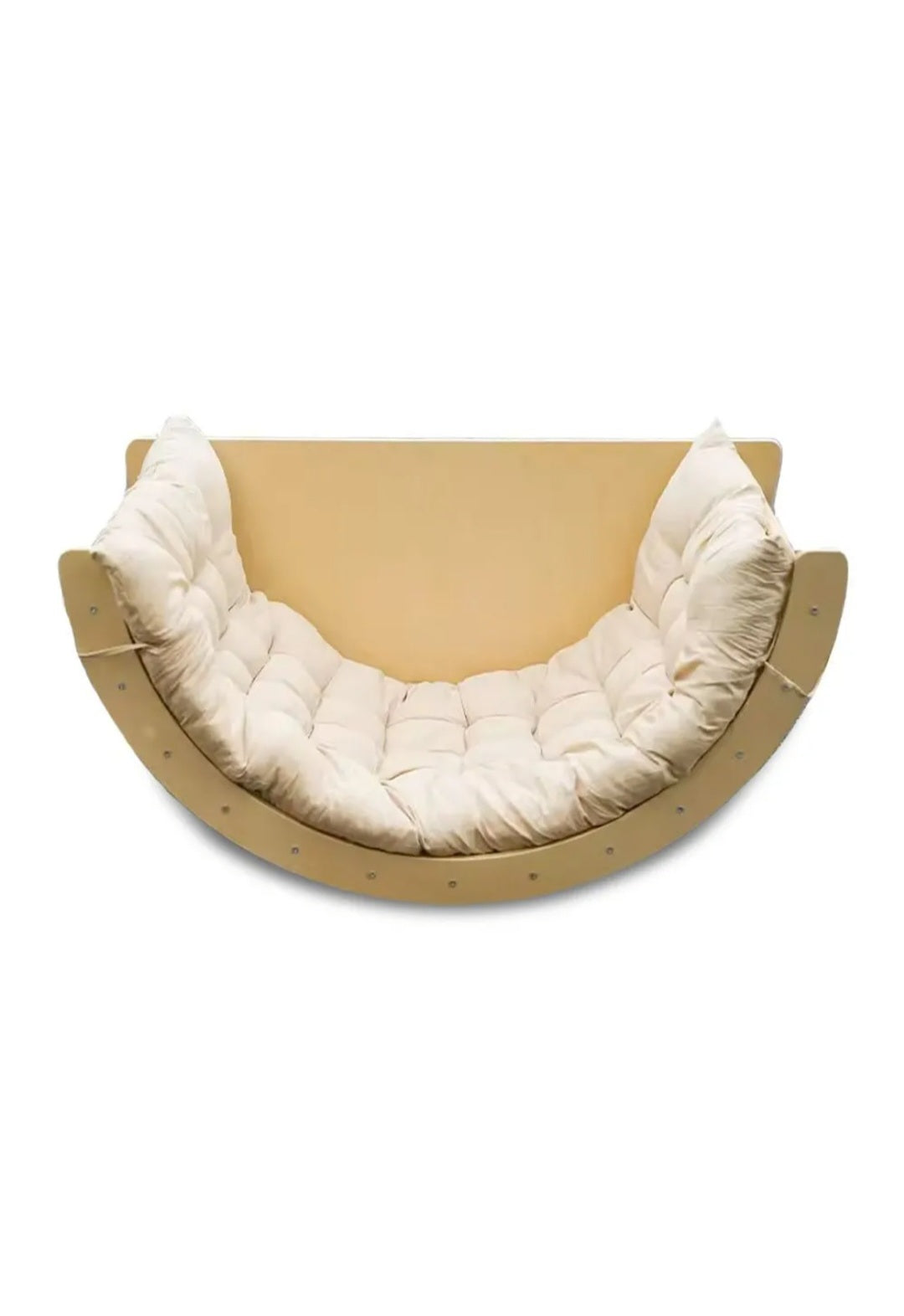 swing climbing arch divit , swing arch with cushion , bamboo wood